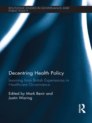 cover image of Decentring Health Policy